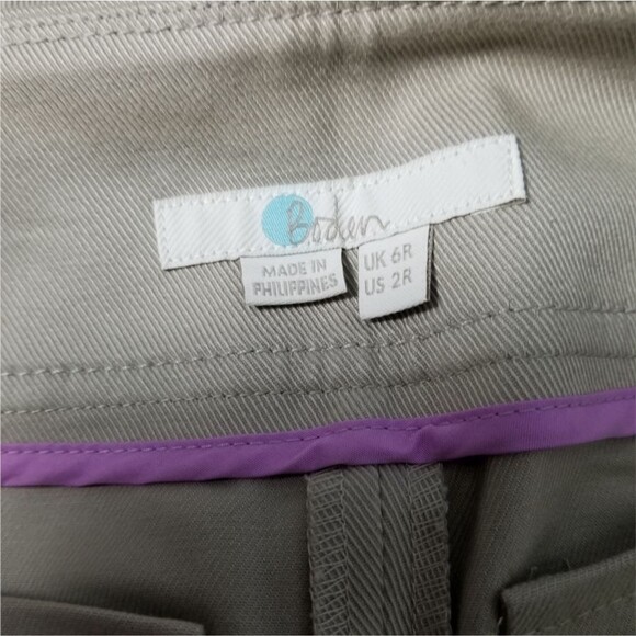 Boden 98% Cotton Beige Wide Leg Pants, size 2. - Picture 4 of 4